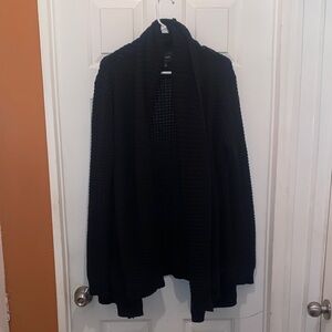 Classic Black Knit Cardigan